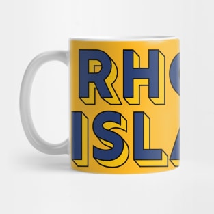 Rhode Island Flag Colors Mug